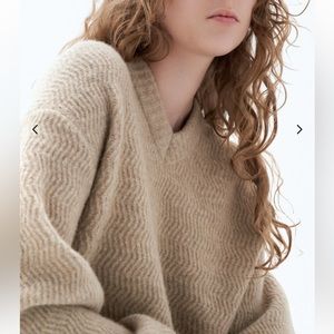 Filippa K super soft beige yak wool sweater, XS